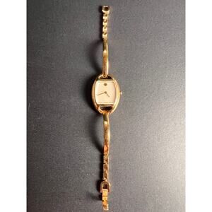 Movado Amorosa Diamond Ladies Watch - Gold PVD Bangle - Swiss Made